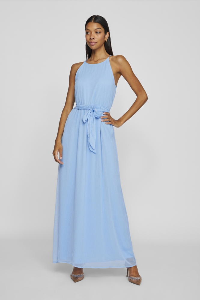 VIFALIA BELTED LONG DRESS - NOOS/DC 14100342 Blisful Blue